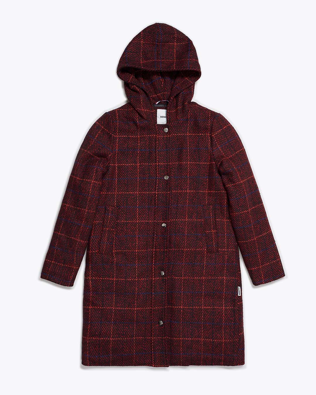 Hooded Blended Wool Coat Wemoto Clothing Europe