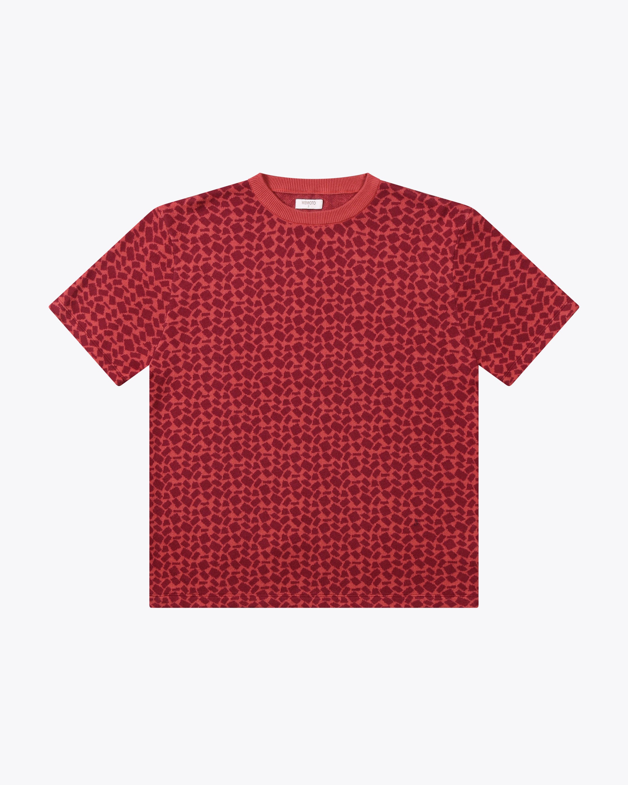 Cotton Jacquard Knit T-Shirt – Wemoto Studio