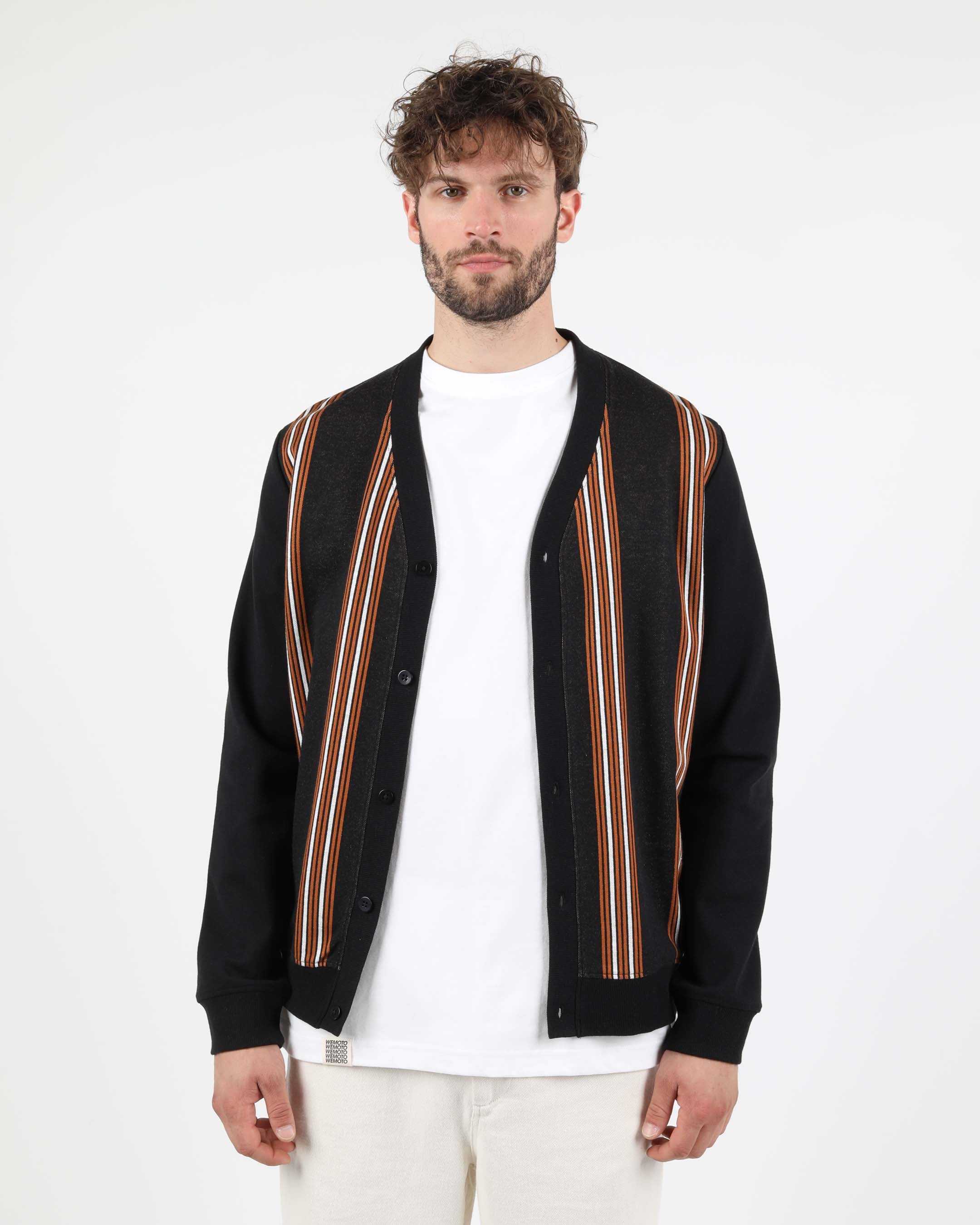 Cotton Jacquard Knit Cardigan – Wemoto Studio