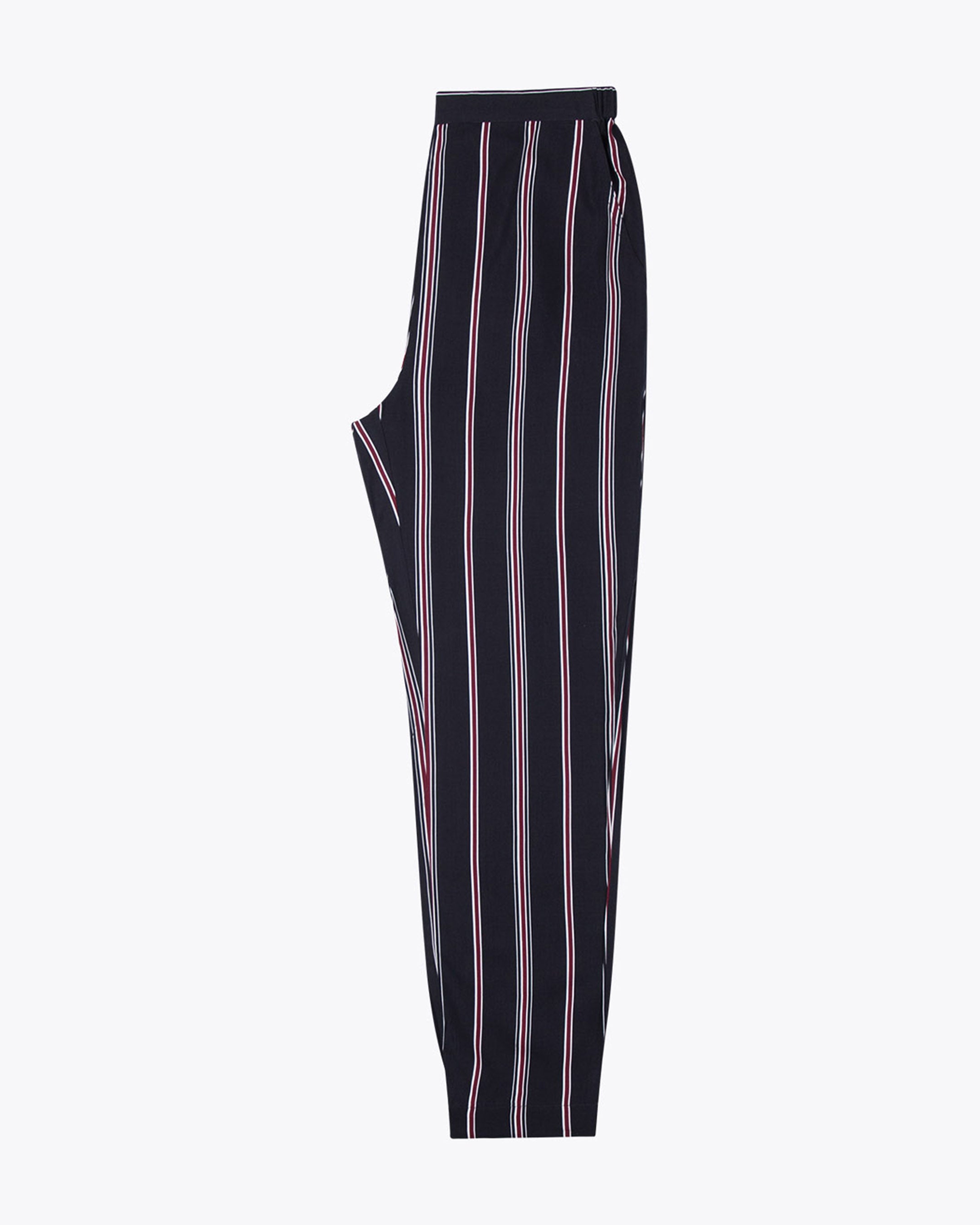 Black and white striped dress pants on sale