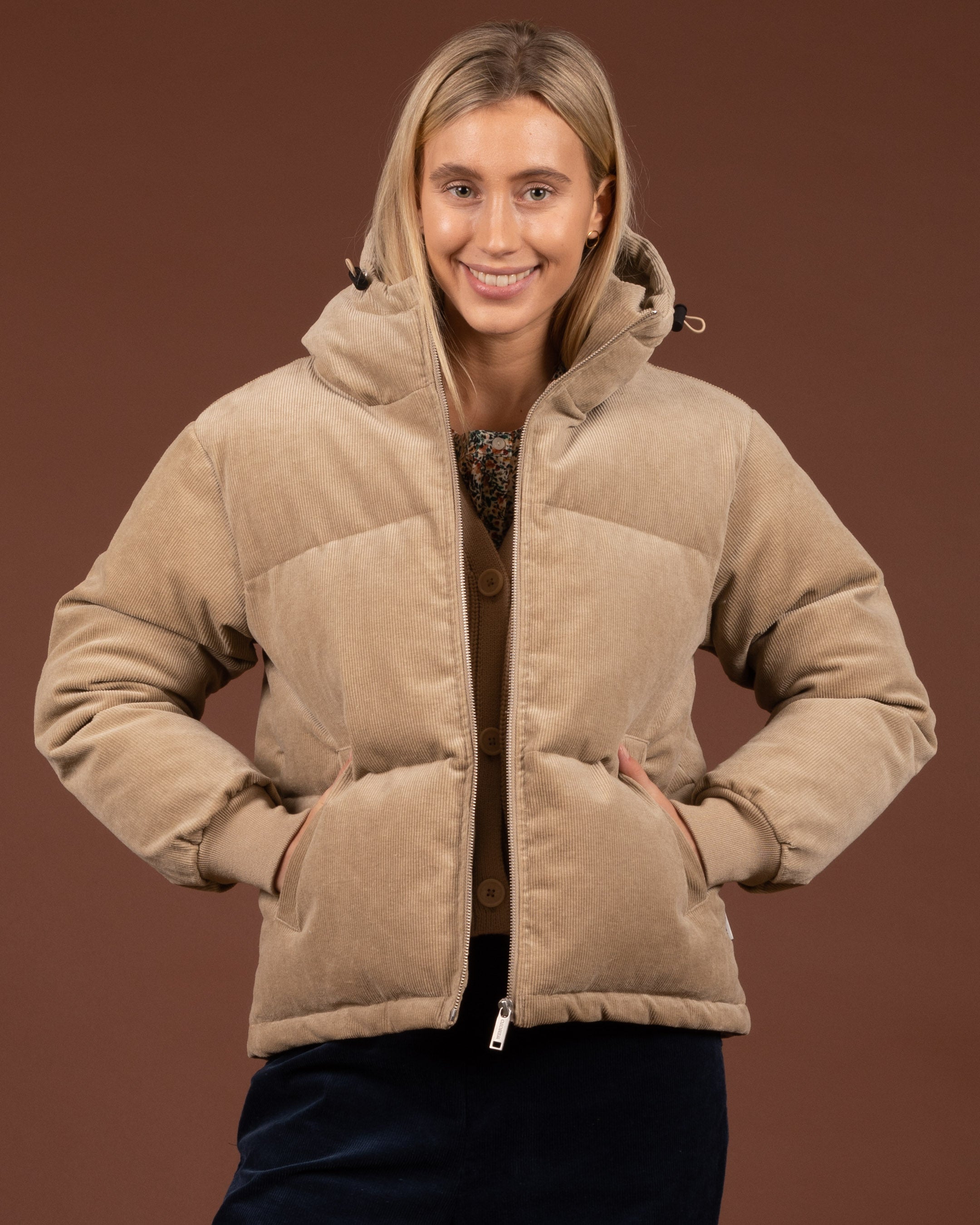 Cotton Corduroy Puffer Jacket