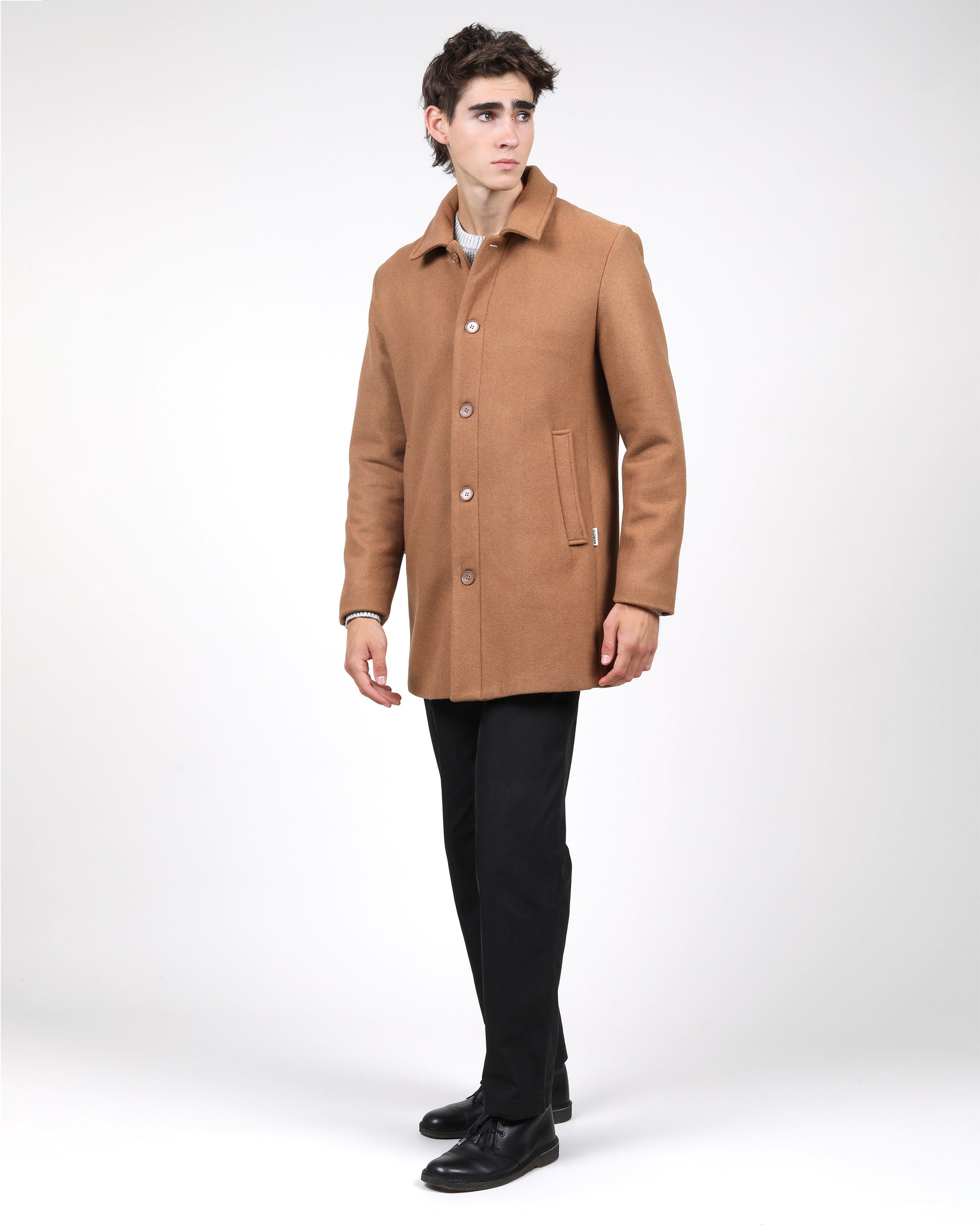 European wool clearance coat