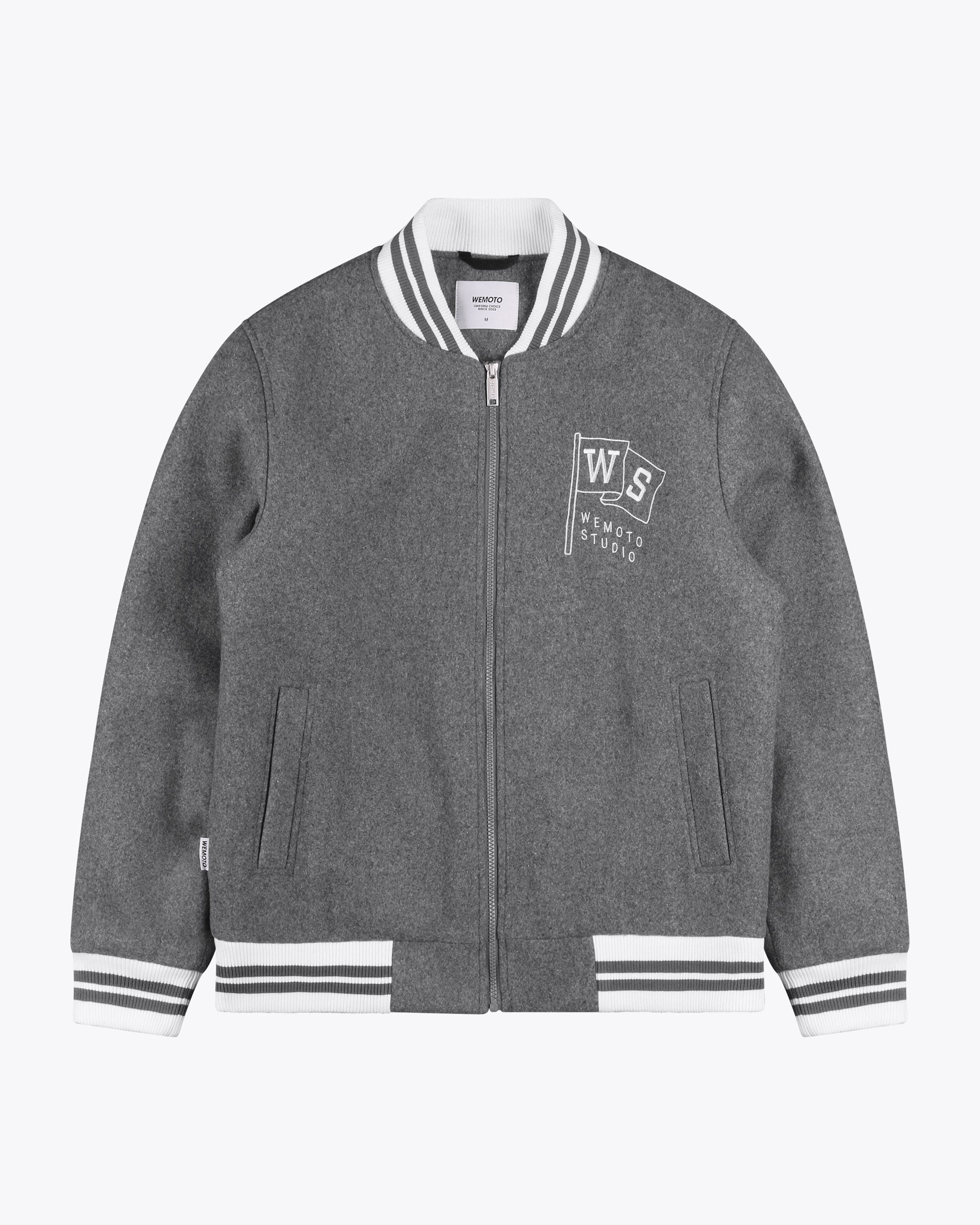 Wool Felt Varsity Jacket Wemoto Clothing Europe