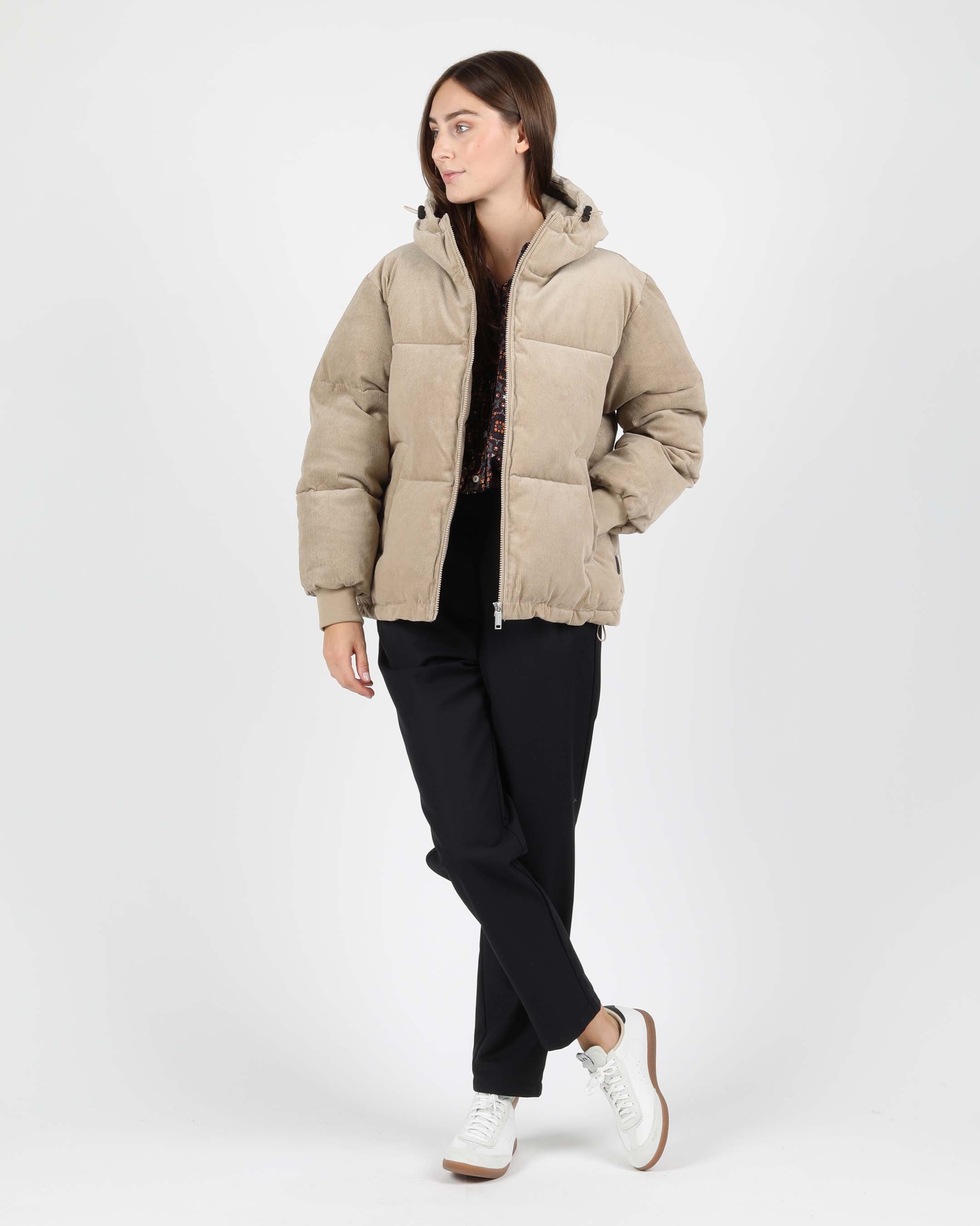 Puffer jacket cord best sale