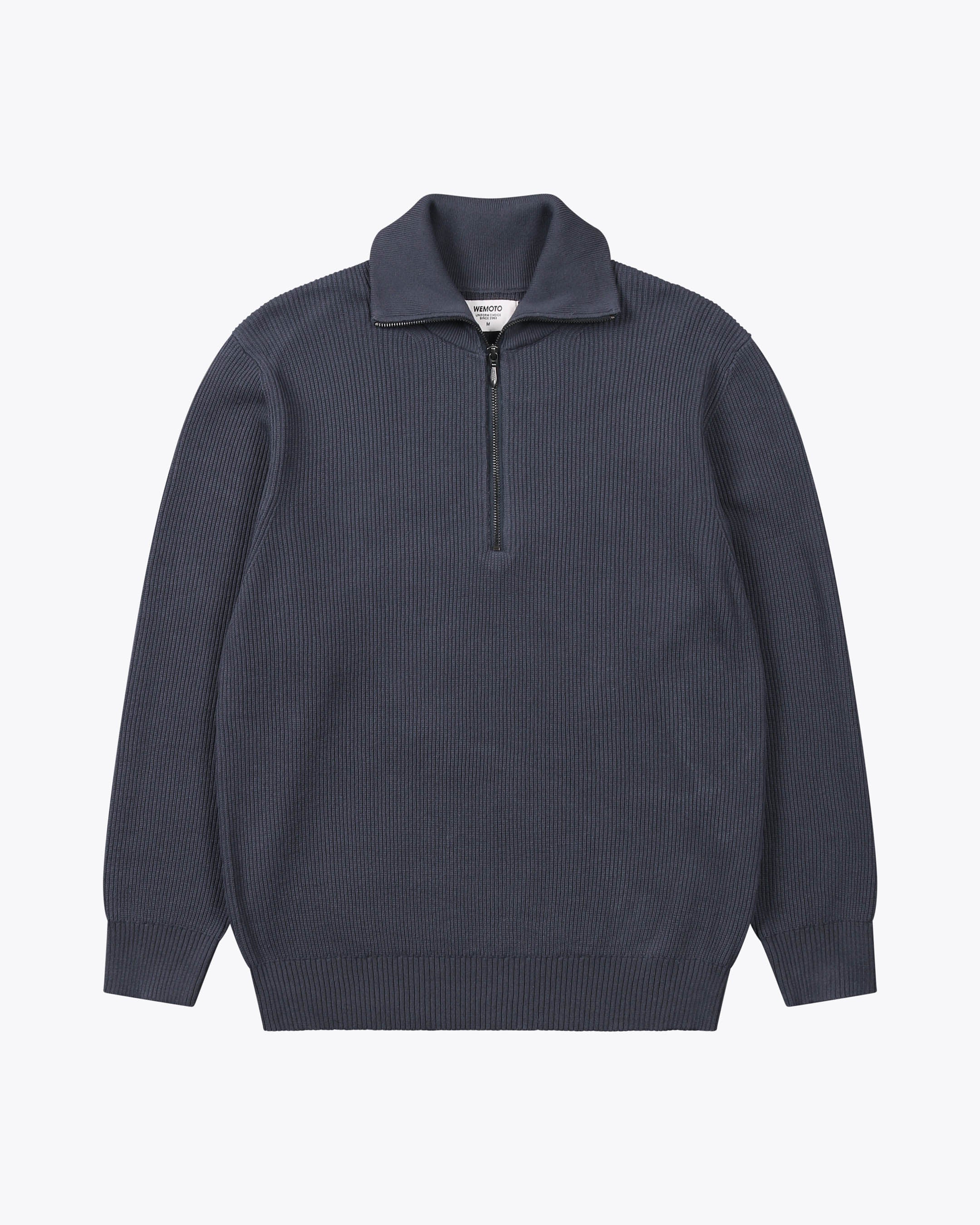 Cotton Knit Zip Troyer – Wemoto Studio