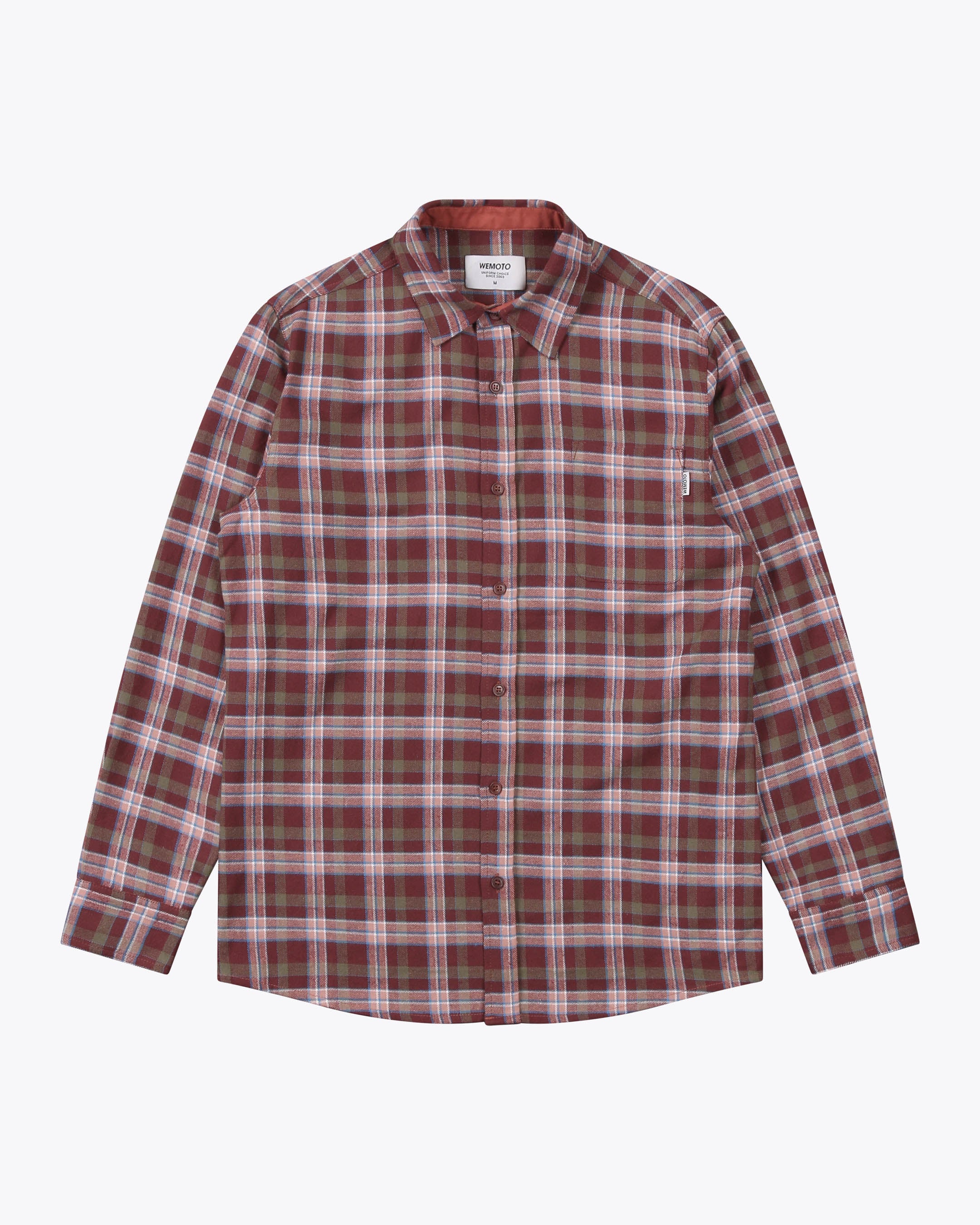 WOOL FLANNEL SHIRTS Mサイズ バーガンディ Field Flannel Shirt
