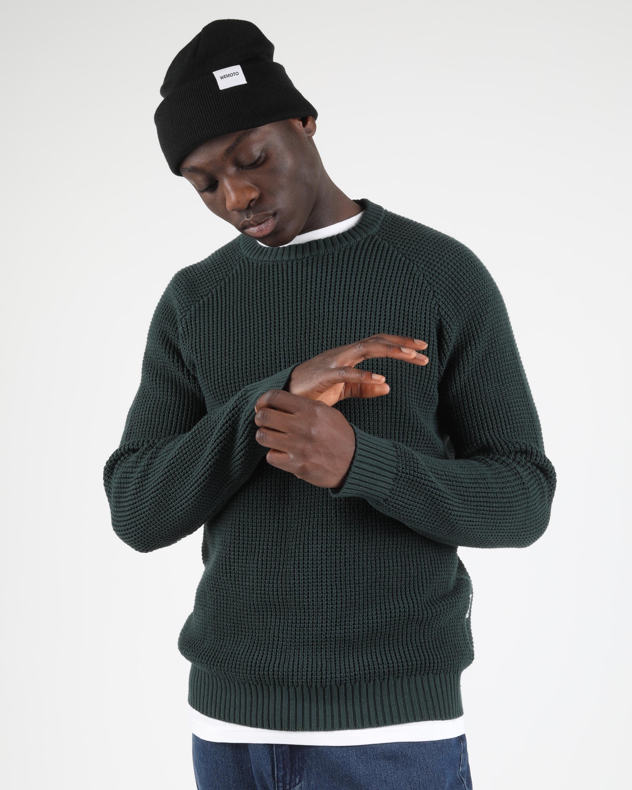 Cotton Knit Crewneck Pullover Wemoto Clothing Europe