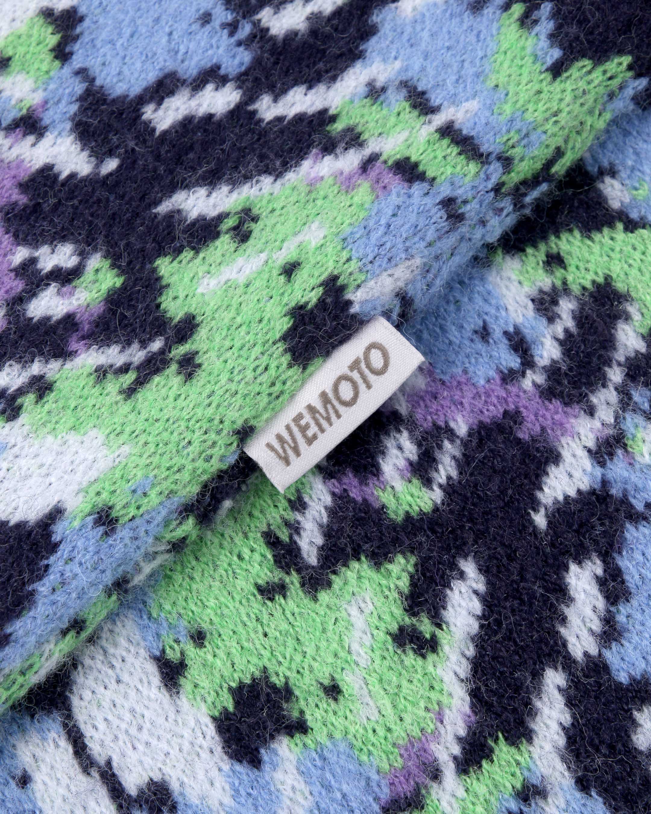 Jacquard Knit Round Neck Pullover – Wemoto Studio