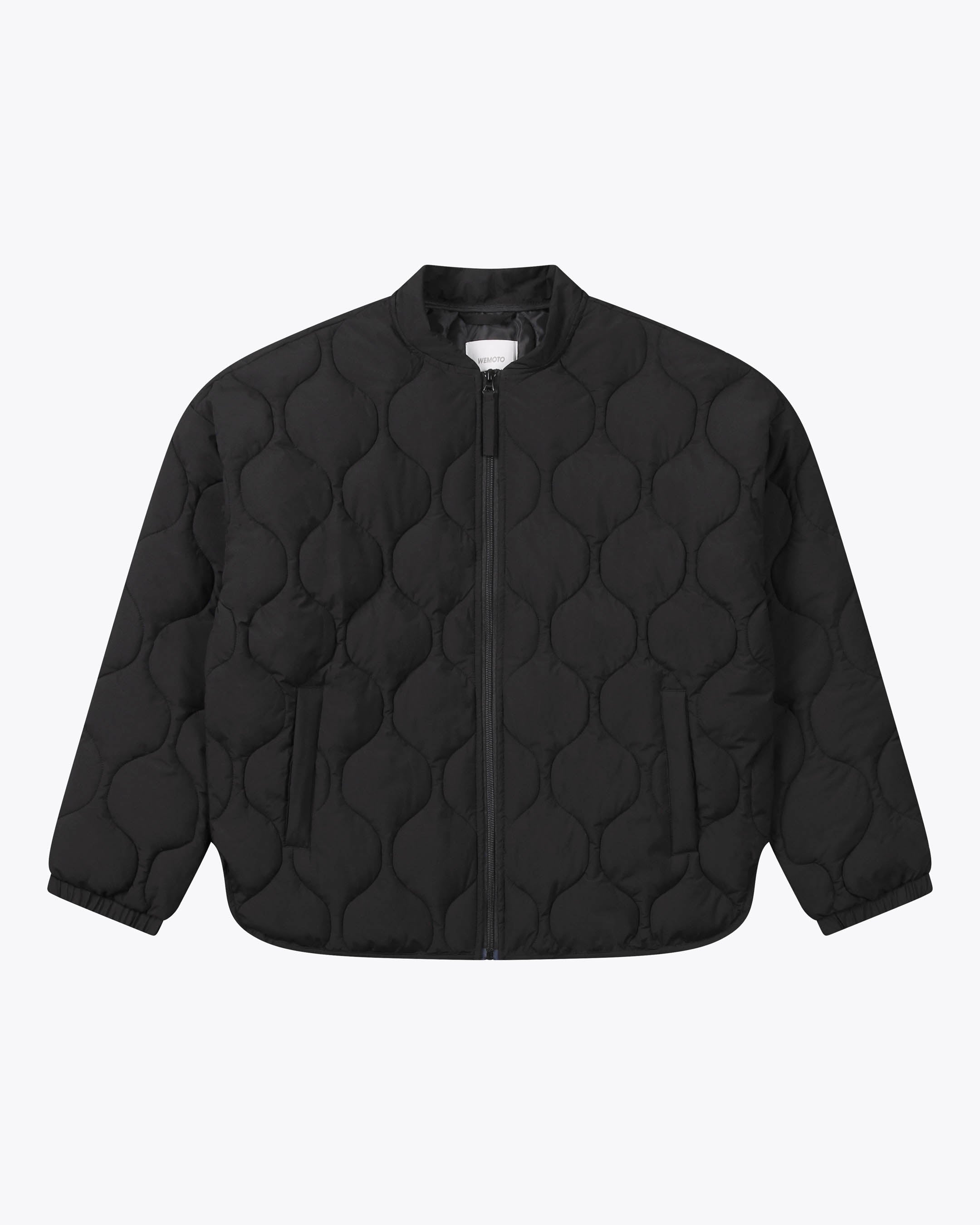 Black quilted womens jacket online