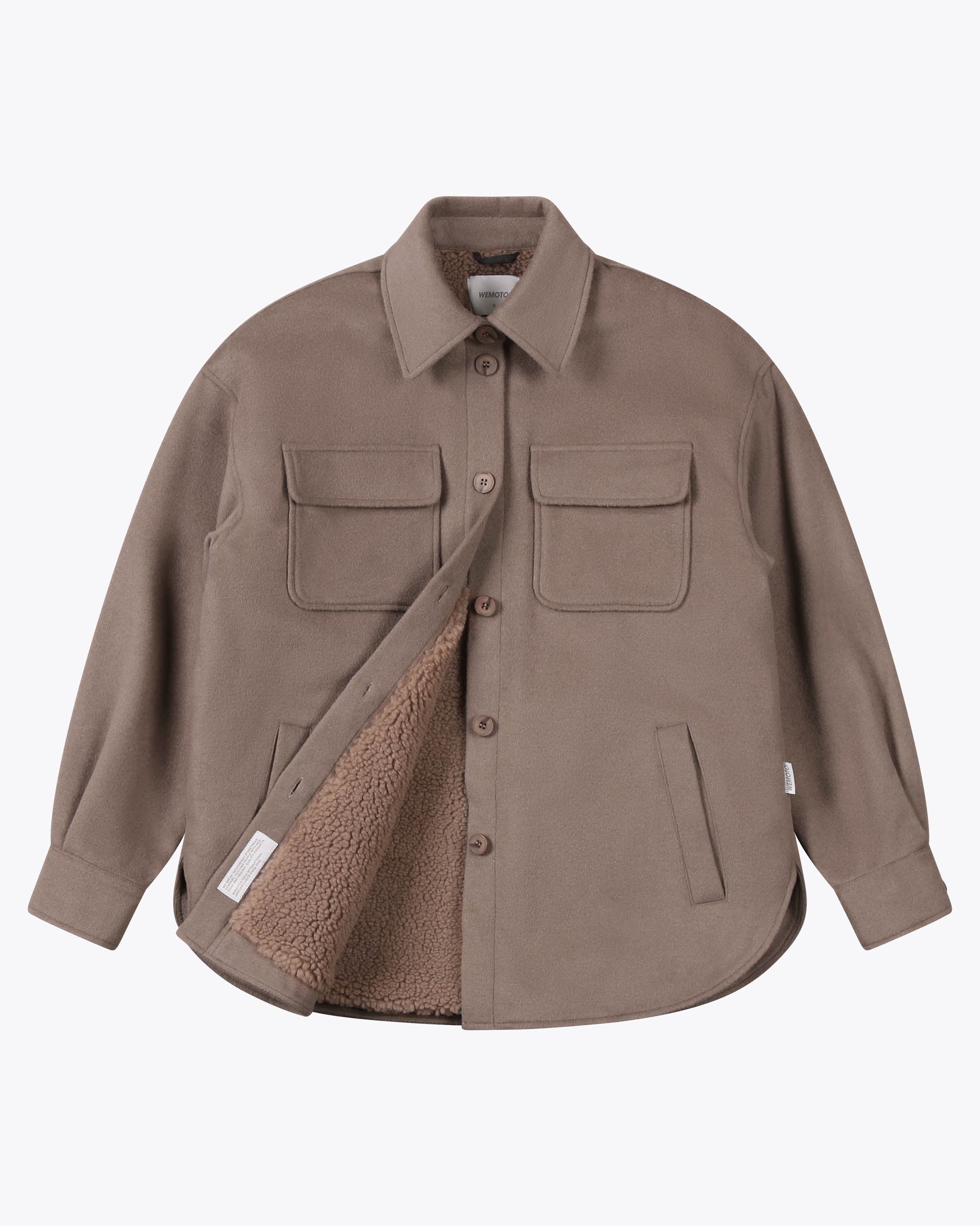【即完品】seya　LIGHT FELTED WOOL SHIRT JACKET Wool Felt Over Shirt Jacket – Wemoto Studio