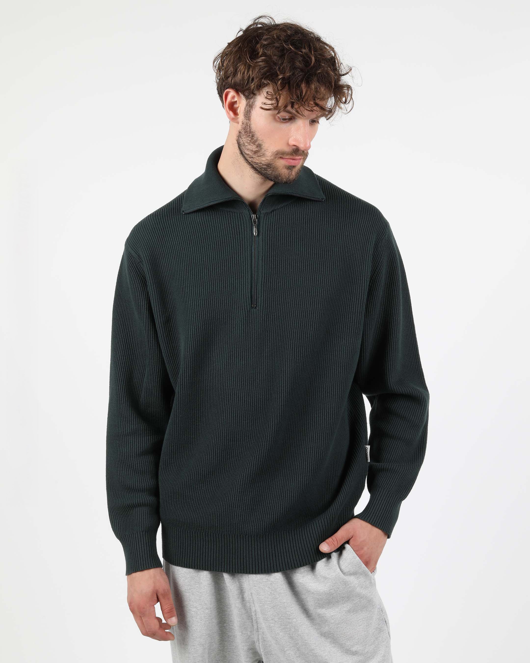 Cotton Knit Zip Troyer – Wemoto Studio Cotton Knit Zip Troyer – Wemoto Studio