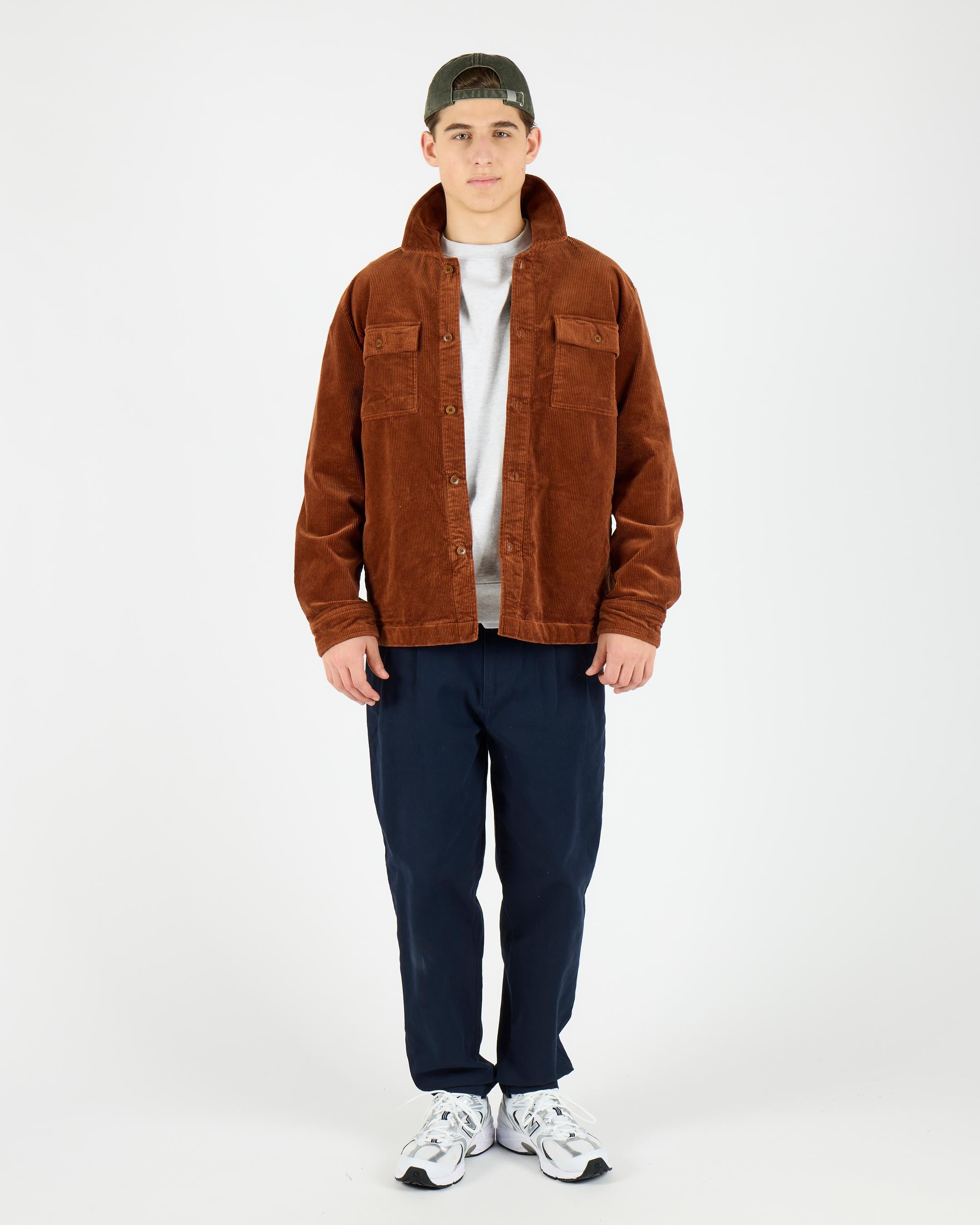 Oversized Corduroy Worker Zip Shirt Jacket – Wemoto Studio