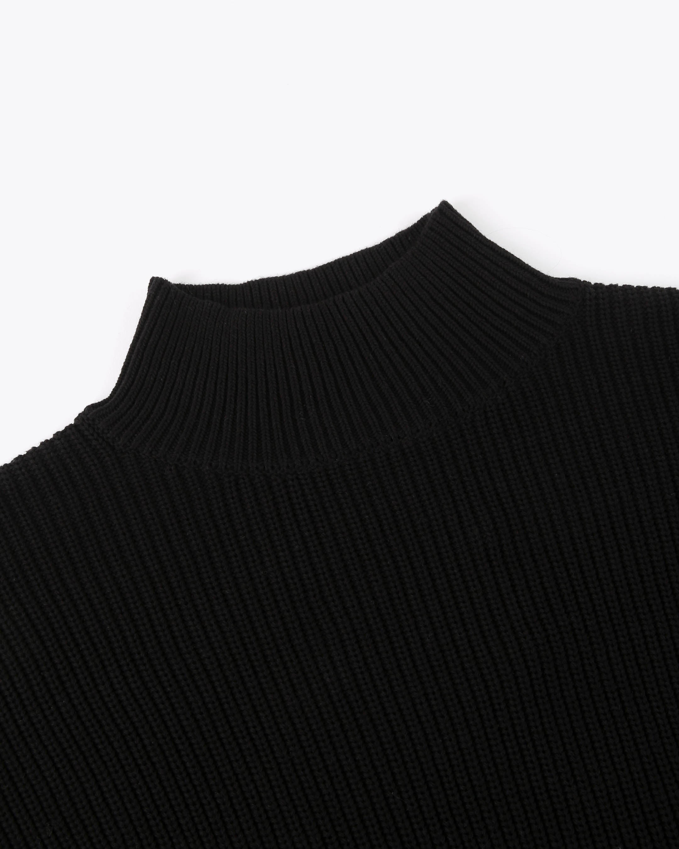 Cotton Knit Turtle Neck Pullover – Wemoto Studio