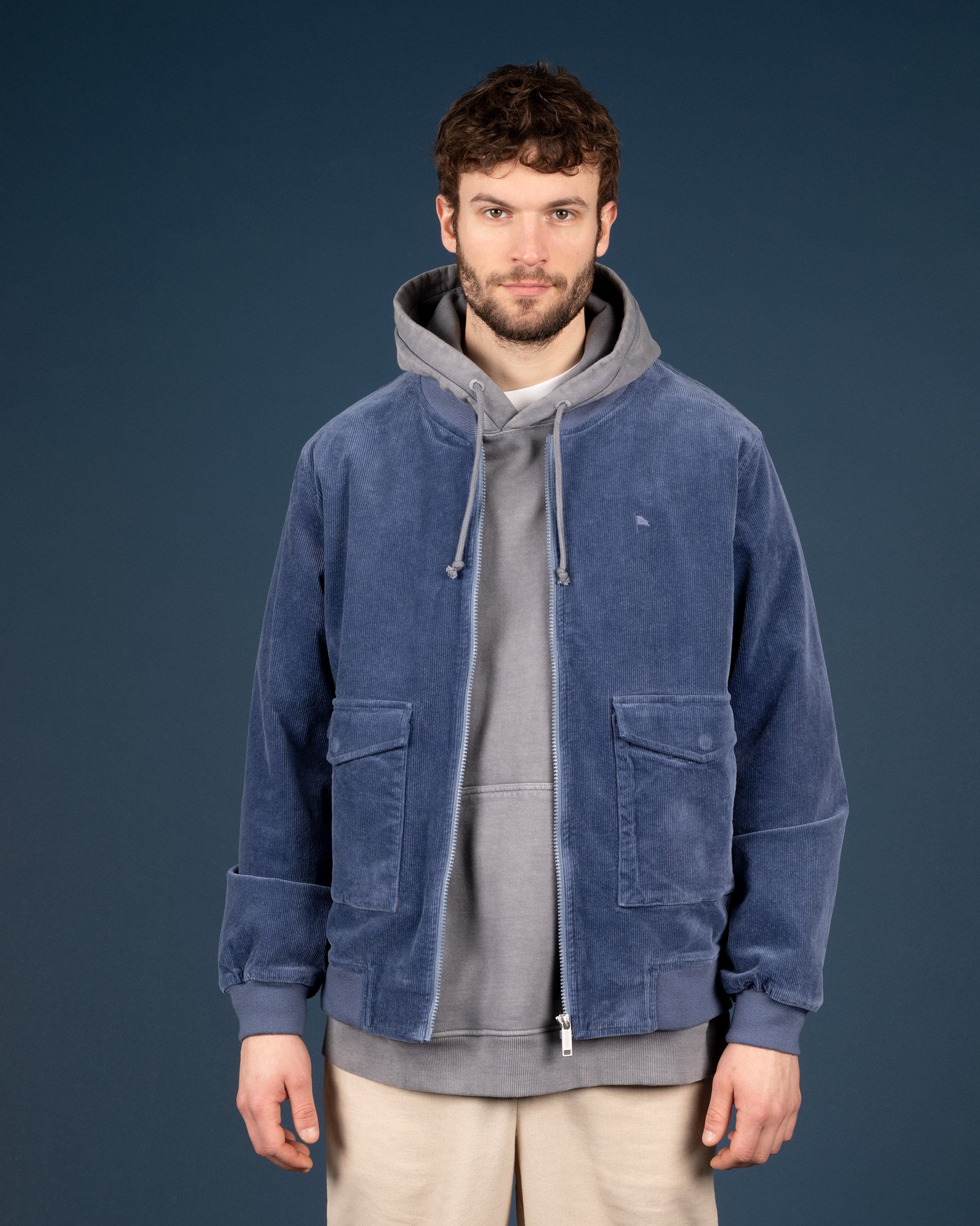 ジャケット・アウター Corduroy Blouson Jacket Cotton Blouson Jacket - Forest green - Men | H&M US