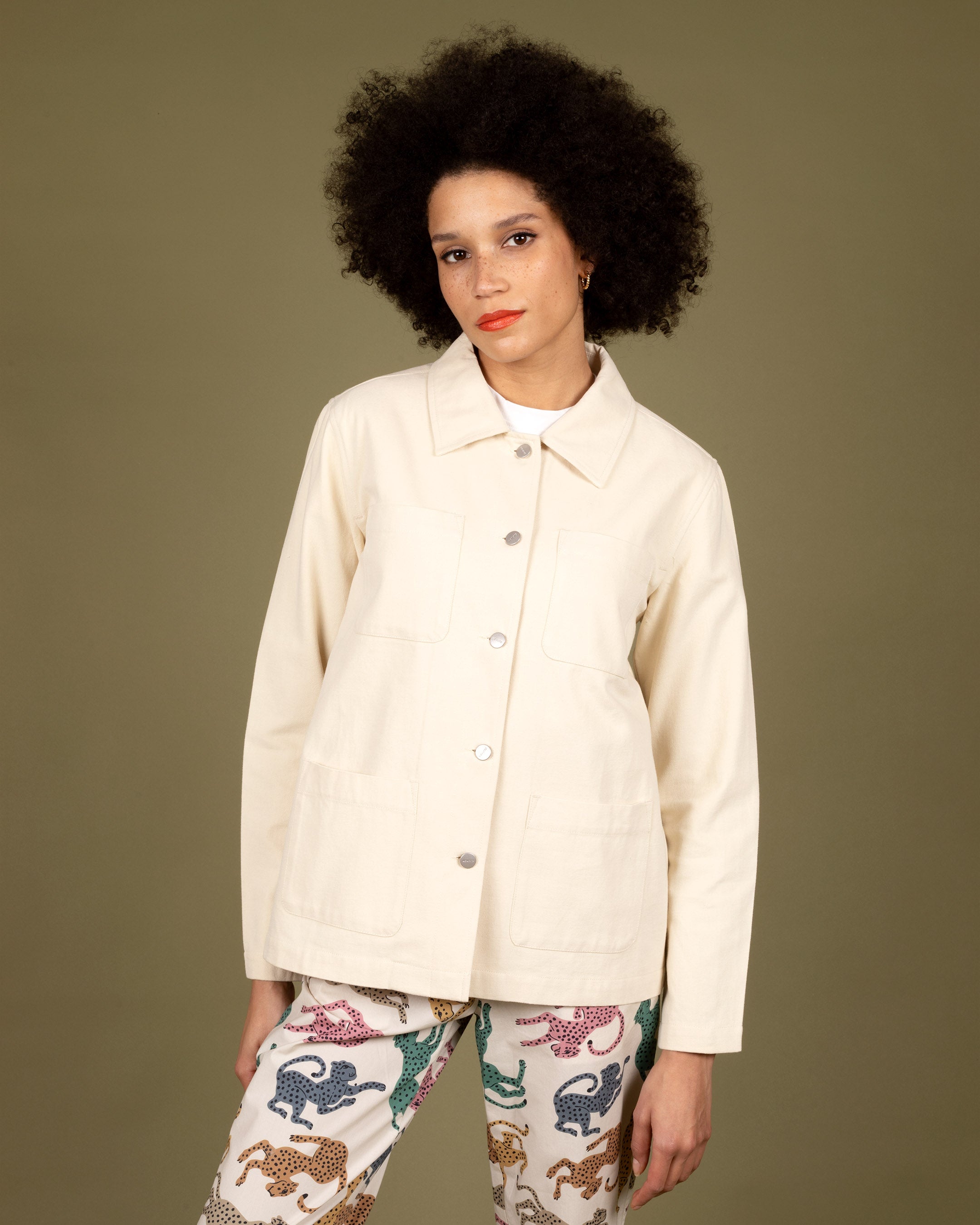 Cotton Twill Worker Jacket – Wemoto Studio