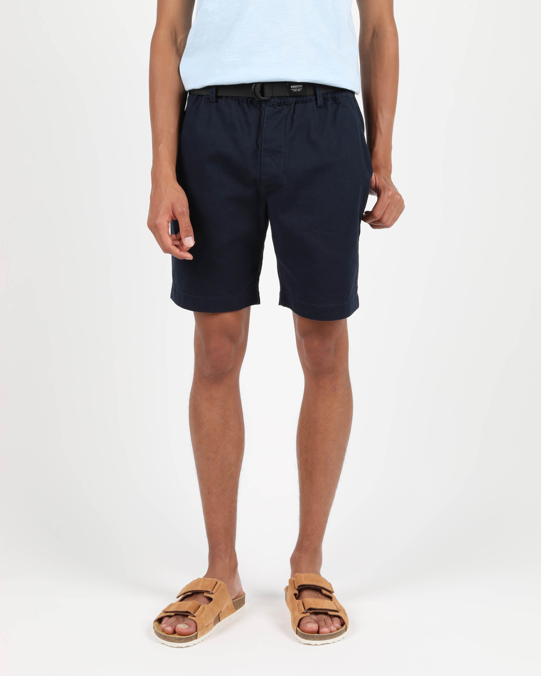 Mens twill cheap jogger shorts