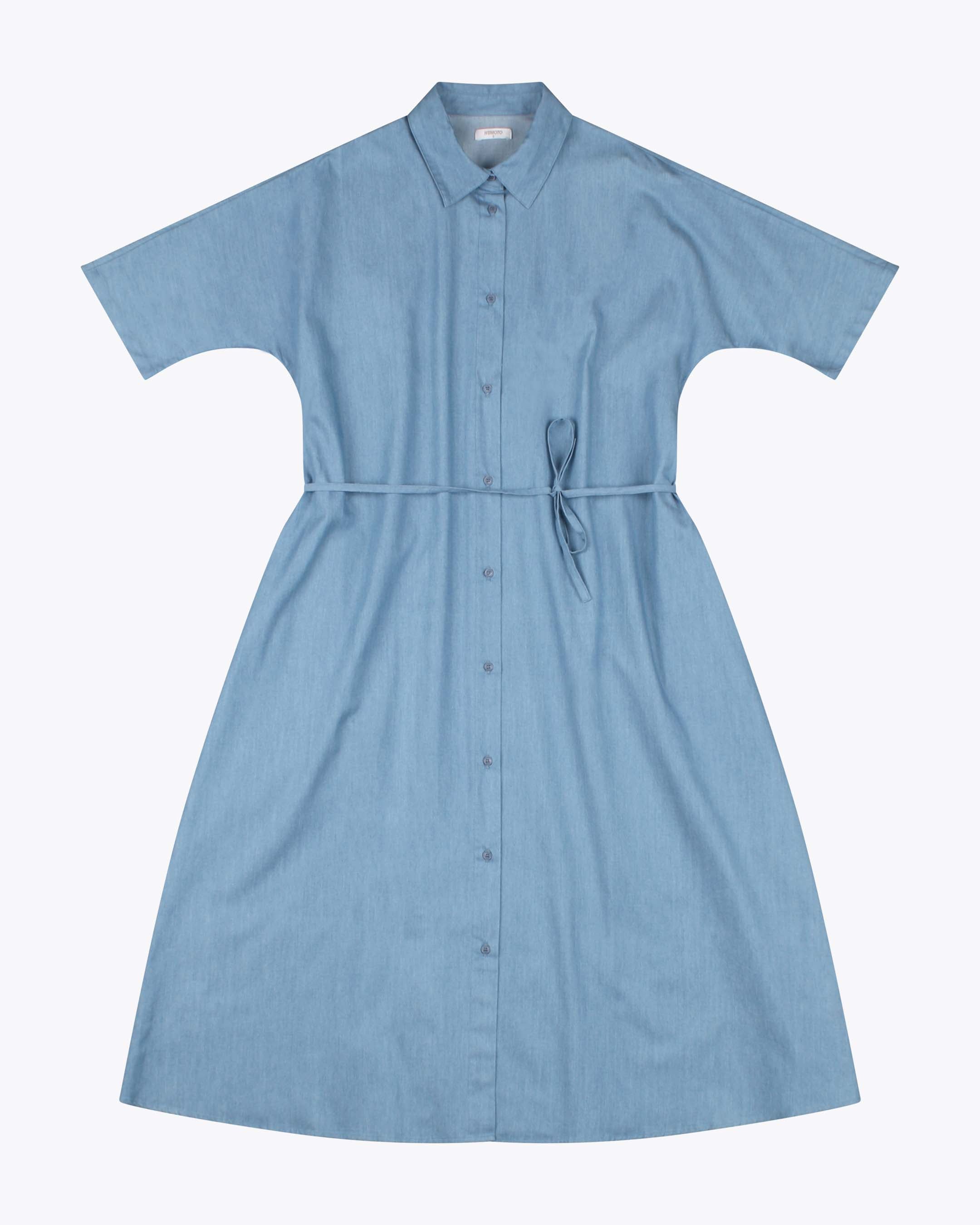 Baby blue shirt dress online