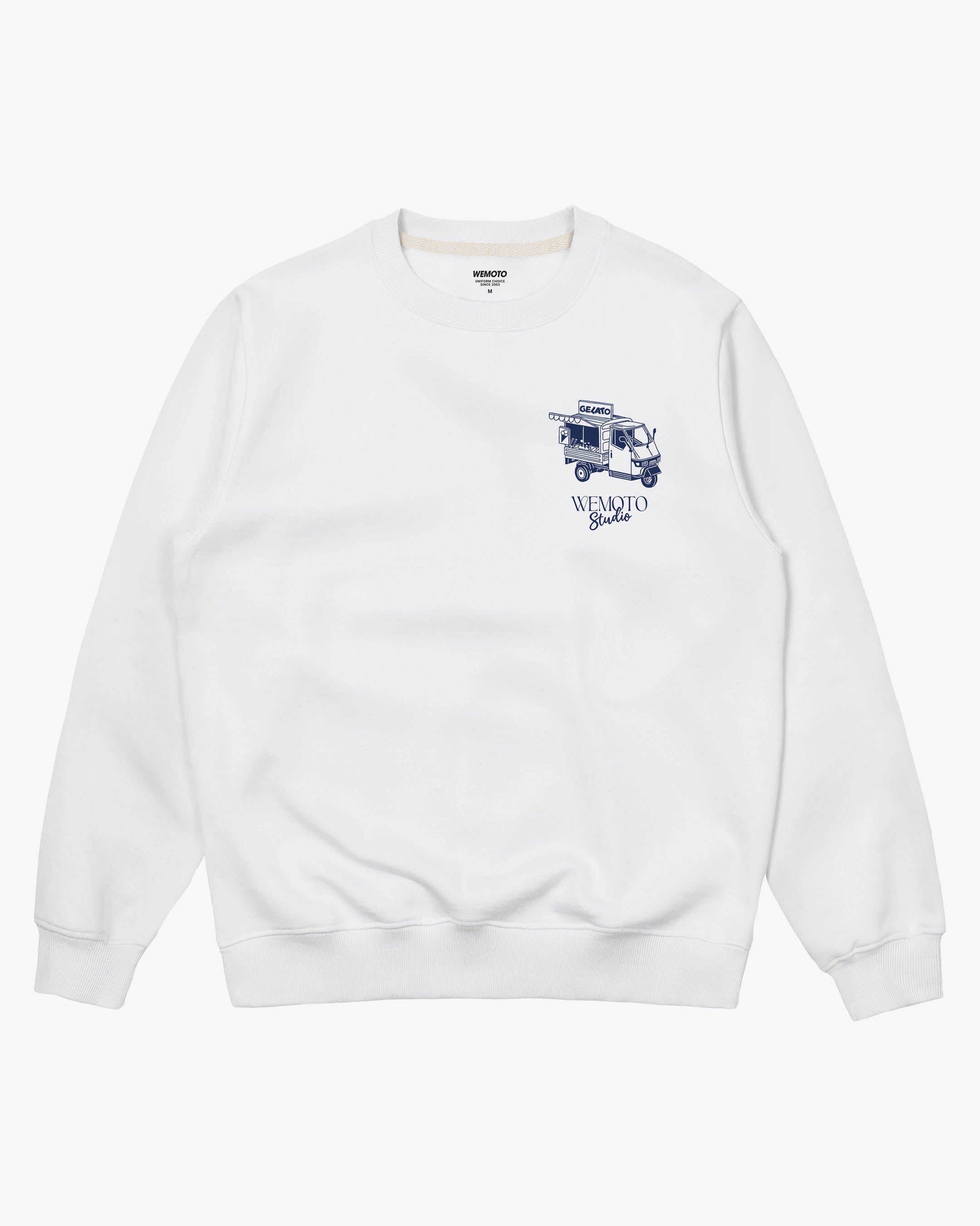スウェット・トレーナー OFF WHITE Cotton sweatshirt whit frontal logo print Bianco OFF WHITE Cotton sweatshirt whit frontal logo print